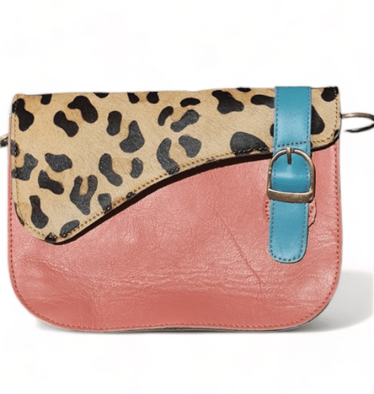 Hey Herbee Angler Leather Bag-AE1565 Pink Lipstick-Leopard