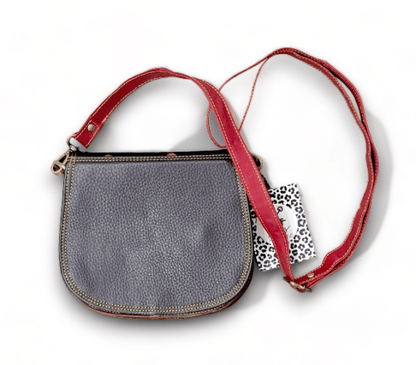 Hey Herbee Leather Bag-Mini Macbeth/Red/Blk Brwn Dot
